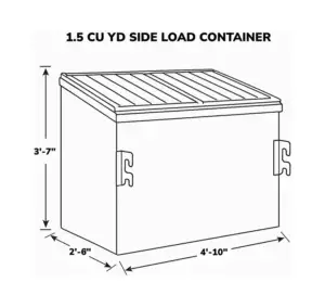1.5 CU YD SIDE LOAD